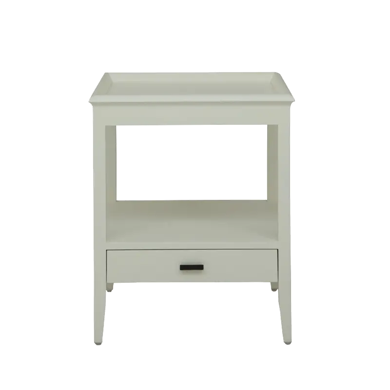 MALVAL White Lamp Side Table Shop now at La Maison