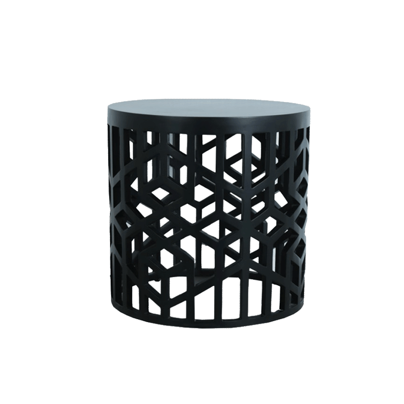 Bartolo Geometric Side Table With Transparent Background