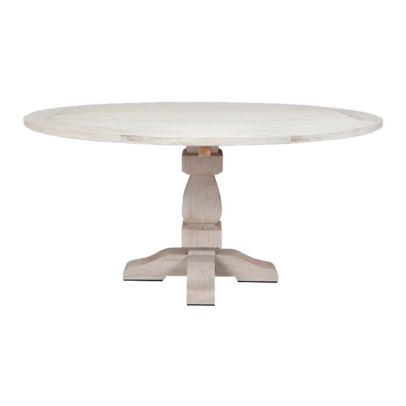 Hampton Dining Table Round With Transparent Background