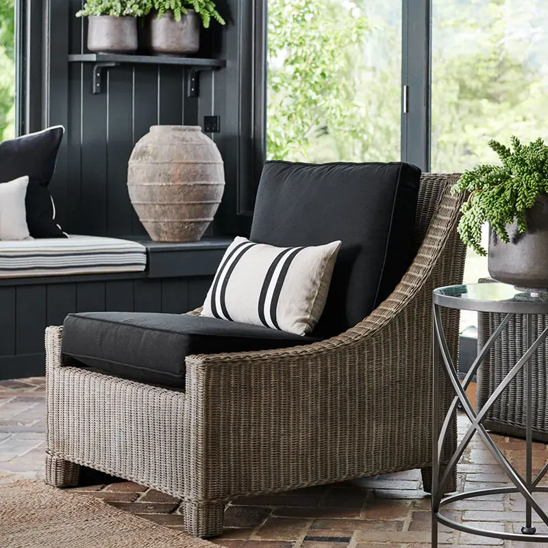 Hampton Rattan Club Chair