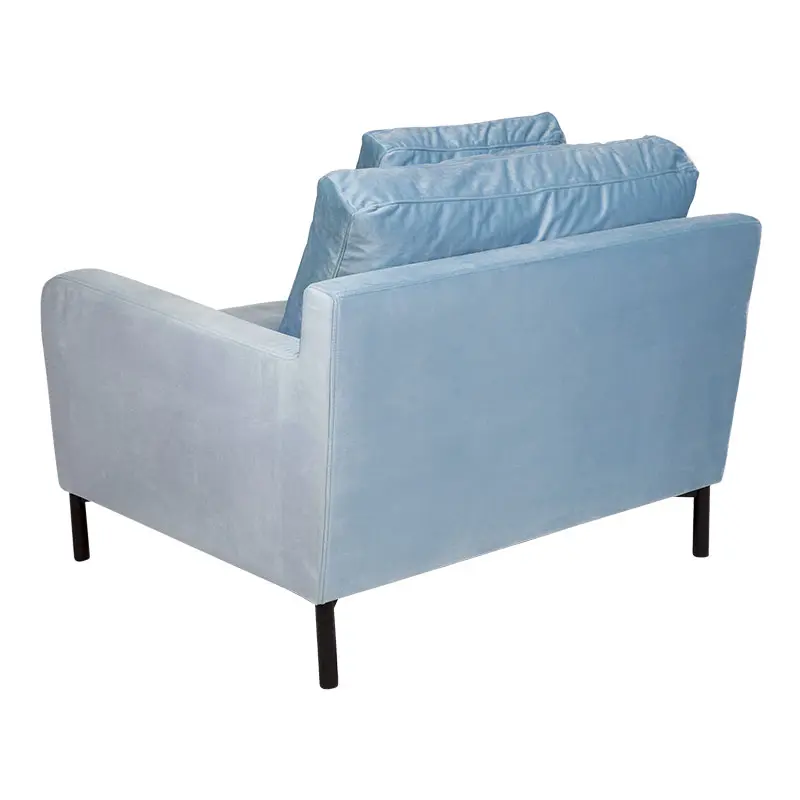 SASSOON Velvet Armchair Light Blue Shop now at La Maison