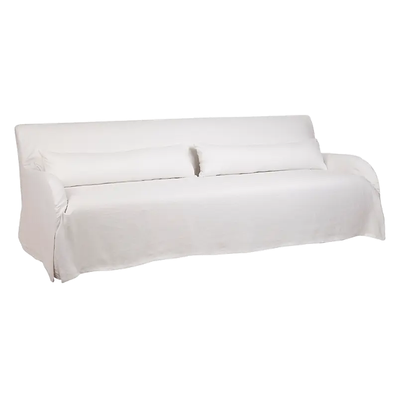 Saint Malo slip cover sofa Crisp White Angle