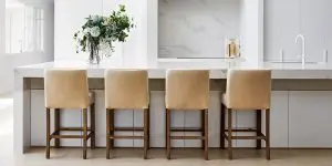 Coastal bar stools in saffron