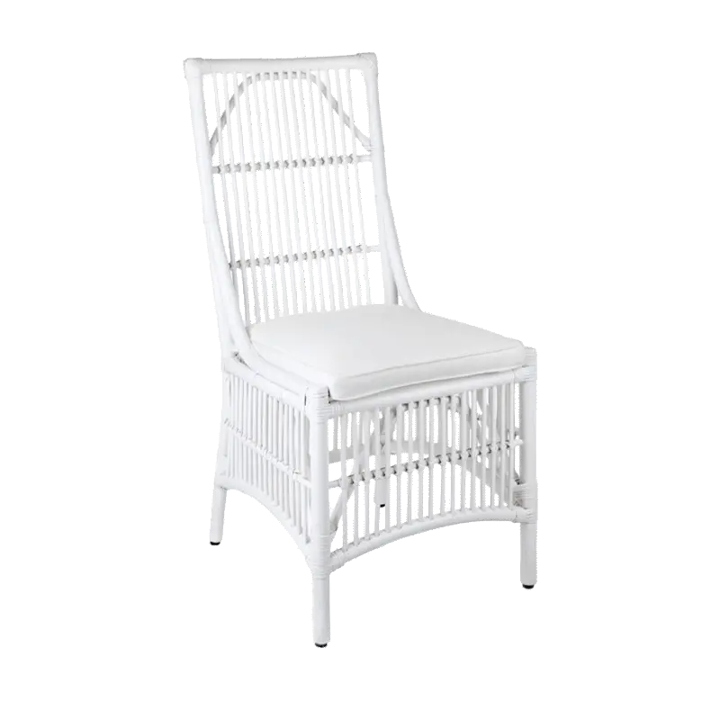 Orient Bay White Cane Dining Chair
