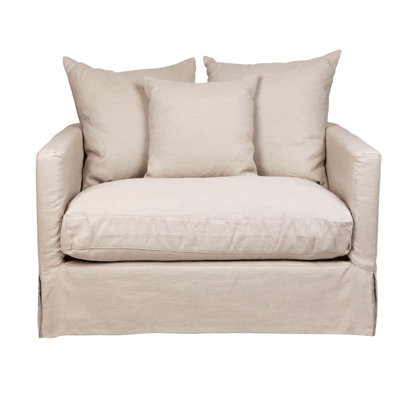 Simonata Armchair Natural With Transparent Background