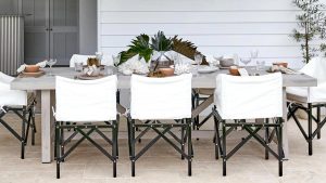 Hamptons dining table decor